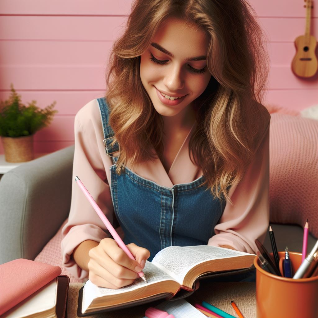 Bible journaling ve studiu cizích jazyků